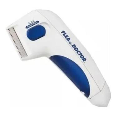 Imagem de Pente Removedor Eletrico Mata Pulgas Carrapatos Pet Sem Fio - Flea Doc