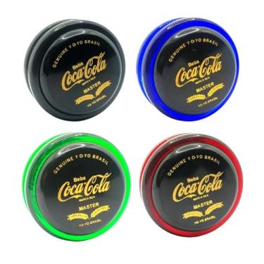 Imagem de Kit Com 4 Ioiôs Premium Edição Limitada Profissional Refrigerantes - Yoyobrasil (Preto, Azul, Verde, Vermelho)