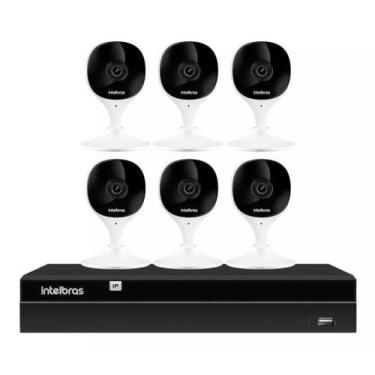 Imagem de kit 6 Câmeras Mibo Wifi Imx C Full Hd 1080p Nvr 1408 Intelbras