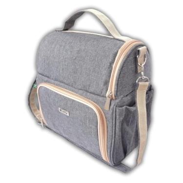 Imagem de Bolsa Térmica Grande Marmita Fitness Lanches Refeição Picnic Marmita (Cinza)