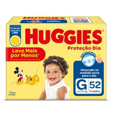 Imagem de Huggies Fralda Proteção Dia Tam. G - 52 fraldas