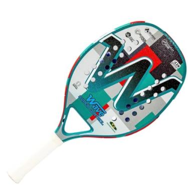 Imagem de Raquete de Beach Tennis Wave Super Control Cinza e Verde Carbono 12k