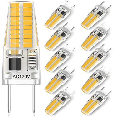 Imagem de Gaormii Lâmpada Led G8 Regulável, Equivalente A Halogênio De 20 W-25 W, Branco Quente 3000 K, 120 V 3 W 300 Lm, Lâmpadas De Base Bi-Pino Tipo Jcd T4 Para Baixo Do Armário, Iluminação De Balcão, Paco