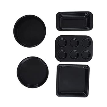 Imagem de Bakeware Conjunto Profissional Bandencas de Aço Carbono Conjunto Com Bolo de Plande (Preto)