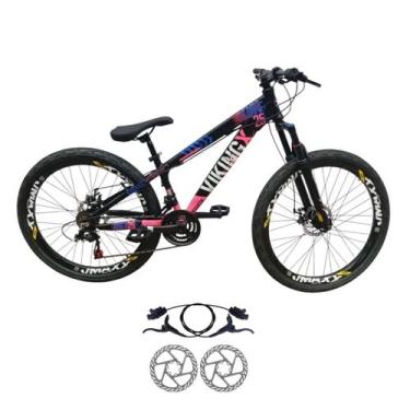 Imagem de Bicicleta Aro 26 Vikingx Tuff 25 Aluminio 21 Velocidades Freio Hidraul