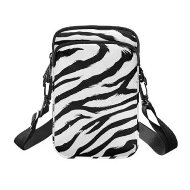 Imagem de YECARYPOD Pequena bolsa tiracolo para telefone feminina mini bolsa transversal para celular bolsa de ombro mini carteira sobre alça de ombro, Padrão de zebra, One Size