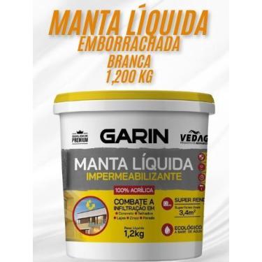 Imagem de Manta Líquida 1,2kg Branca Emborrachada Impermeabilizante Garin