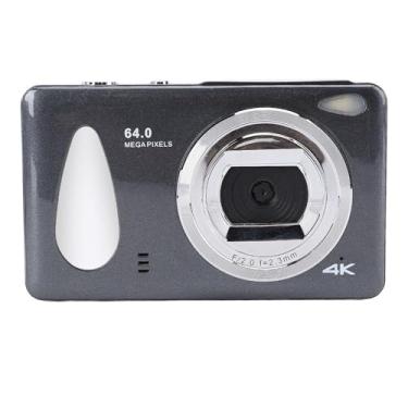 Imagem de Câmera Digital Compacta 4K 64MP 18x Zoom Auto Focus LOOP RECREVELA 2,8NIN LED LIGHT LIGH (Cinza escuro)