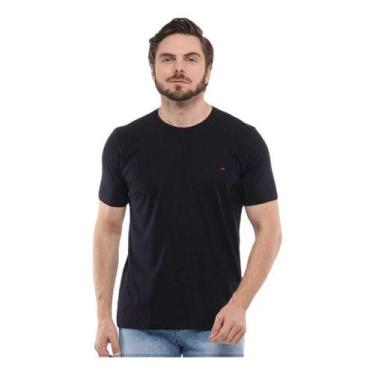 Imagem de Camiseta Gola Careca Masculina Basica Plus Size Burg , Preto, G4-BIG G