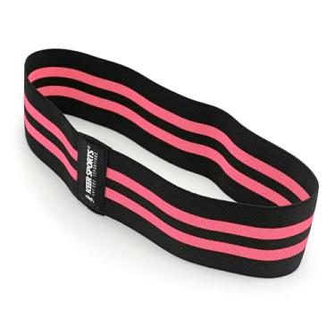 Imagem de Hip Band Média Faixa elástica Para Fisioterapia Funcional (Preto e Rosa, M)