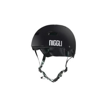 Imagem de Capacete preto fita camuflada pro fosco niggli, P