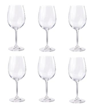 Imagem de Cj 06 tacas vinho bohemia gastro cristal de titanio 450 ml