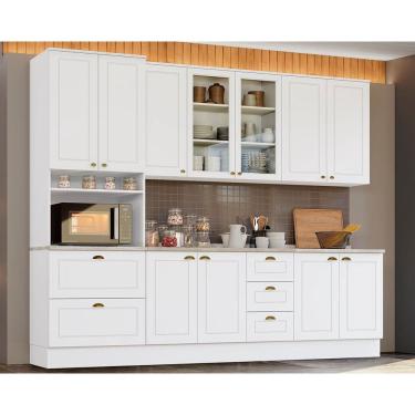 Imagem de Cozinha Completa Americana 7 Peças (2Aéreos + 1Paneleiro + 2Balcões + 2Complementos) C5...
