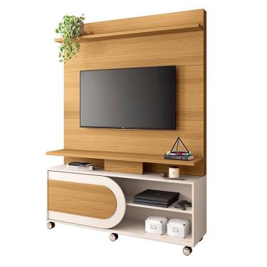 Imagem de Estante Home Theater Órbis Cinamomo Off White - hb Móveis