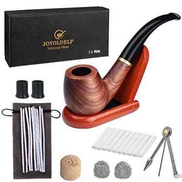 Imagem de Cachimbo de Madeira com Acessórios 3 em 1 e Filtro de 9mm