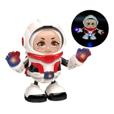 Imagem de Brinquedo Astronauta Robô Dançarino Luz Som Diversão - Genérica