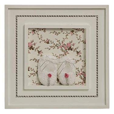 Imagem de Potinho de Mel Quadro Princesa Strass Sapatinhos Quarto Bebê Infantil Menina Rosa