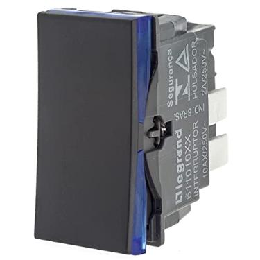 Imagem de Interruptor Simples Pial Plus+ com Borne Automático Preto - Pial Legrand