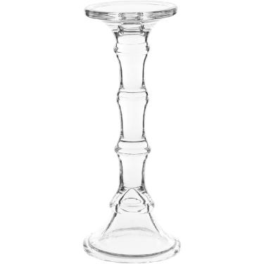 Imagem de CASTIÇAL PORTA VELA DECORATIVO HOME&CO ECO CRYSTAL 28x10x10cm TRANSPARENTE