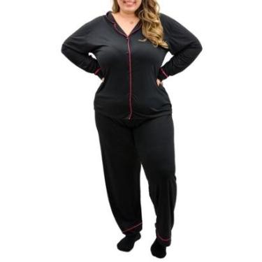Imagem de Pijama De Inverno Plus Size Feminino Americano Victory-Feminino