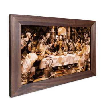 Imagem de Quadro Decorativo Religioso Jesus Santa Ceia do Senhor Sagrada Família