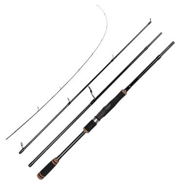 Imagem de E EURASIAN SPORTS Vara De Pesca Giratória Viagem Em Fibra Carbono 30T - Portátil 4 Peças 6'10" Para Robalo Água Doce Salgada, Truta, Varas Guia Sic Ação Rápida Ultraleves Com Estojo