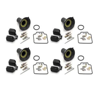 Imagem de Kit de reparo de carburador de scooter de motocicleta para GY6 125cc 150cc PD24 24 mm Slide com diafragma de êmbolo flutuante peças de reconstrução (4 conjuntos)