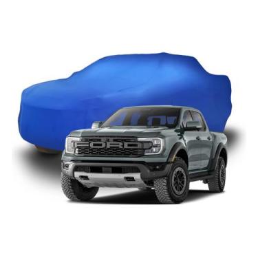 Imagem de Capa Em Tecido Para Ford Ranger Raptor Camionete F150 - Lobo sete, Azu