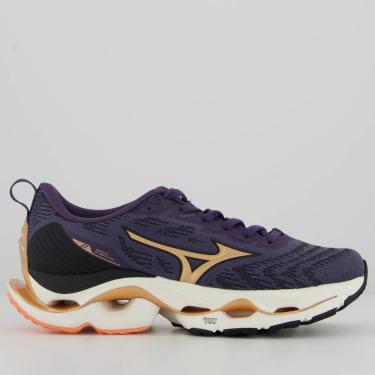 Imagem de Tênis Mizuno Wave Stratos 2 Feminino Marinho e Branco  feminino