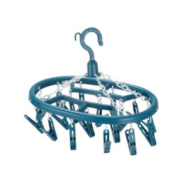 Imagem de Mini Varal para Roupas Íntimas Roupas de bebê Neném com 16 Pregadores Compacto Resistente e Perfeito para Organização Cores Variadas