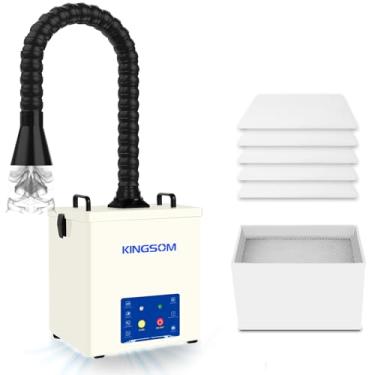 Imagem de Extrator de fumaça de solda, sistemas de filtragem 2 em 1 com 11 filtros, removedor de fumaça adequado para soldagem DIY, impressão 3D, salão de unhas, gravador a laser, DTF