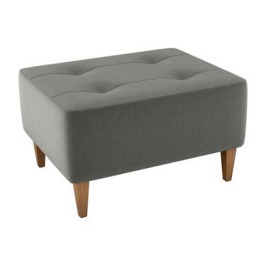 Imagem de Puff Piva Suede Cinza - Modern