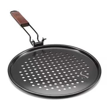 Imagem de Assadeira Antiaderente Pizza e Churrasqueira Cabo Retrátil - Yeet