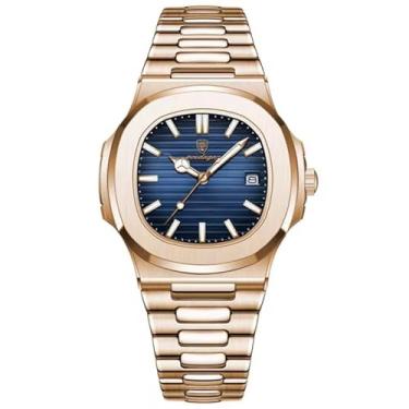 Imagem de Relógio Poedagar P613B (GOLD AZUL)