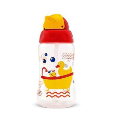 Imagem de Copo antivazamento lolly viva com canudo de silicone 330ml neutro