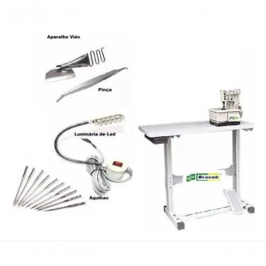 Imagem de Galoneira Bracob 3 Agulhas Com Mesa + Kit Peças 220v