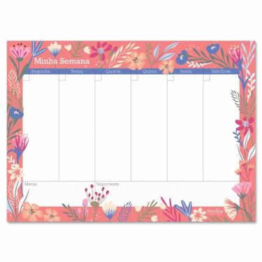 Imagem de Bloco Semanal 52 Folhas Primavera
