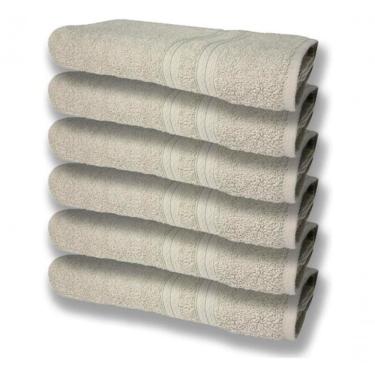 Imagem de 6 Toalhas Grande Super Felpudas E Grossa 80x150 Bege