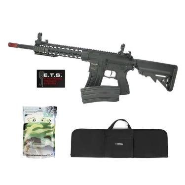 Imagem de Rifle Airsoft Ar15 Neptune Full Metal 10 Gatilho Et Kit