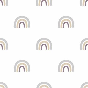 Imagem de Papel De Parede Minime Infantil Cinza 17129