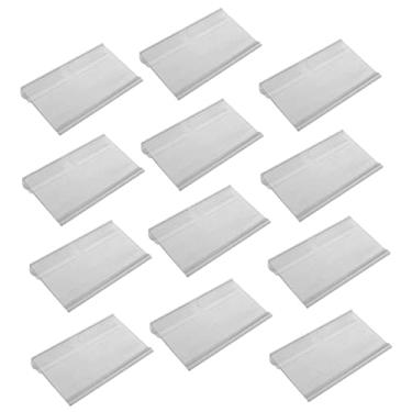 Imagem de UKCOCO 60Peças Suport Etiqueta de Preço Transparente com Unidades Exibição Supermercados e Lojas Gancho Prático Instalar Resistente e Durável