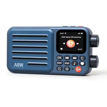 Imagem de CHOYONG Rádio Internet A8W, Receptor De Fm Portátil Inteligente Wi-Fi/4G Com Estações Pré-Armazenadas 4K+, Busca Por Voz, Bateria Recarregável 2000 Mah, Despertador, Cartão Micro Sd