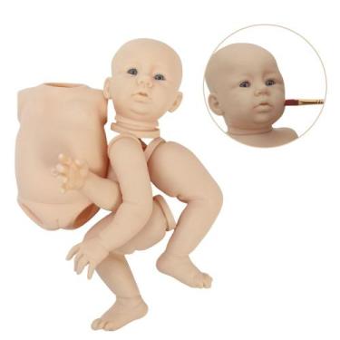 Imagem de Kit 3 Molde Reborn Boneca Abigail Corpinho de Silicone Olho - Cegonha 