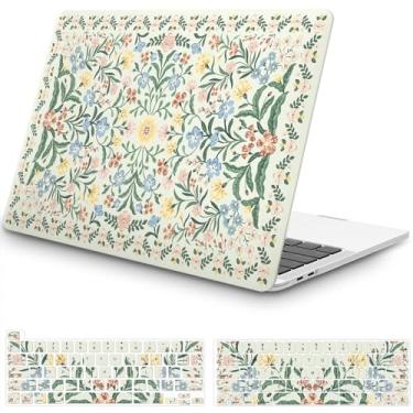 Imagem de iCasso Capa protetora fina de plástico rígido antiarranhões + capa protetora para teclado para Mac Pro de 13 polegadas M2 2025, 2024-2016, A2338, M1, A2251, A2289, A1989, A1708, A1706, fina