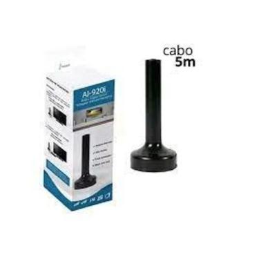 Imagem de Antena digital portatil para tv digital,base com imã.comprimento de ca