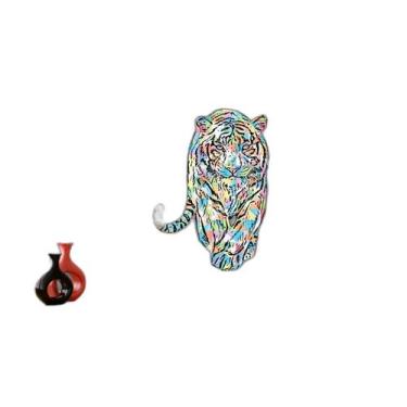 Imagem de Papel De Parede 3D Animais Pop Art Tigre Felino 3,5M Pxa138 - Você Dec