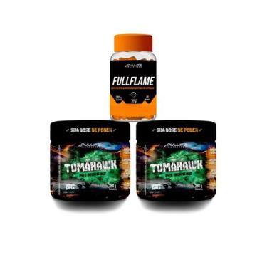 Imagem de Kit 2x Pré-treino Tomahawk 380g + Fullflame 30 cap - Fullife - Fullife
