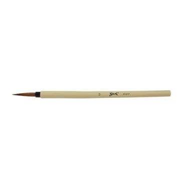 Imagem de School Specialty Fine Brown Hair Bamboo Handle Watercolour Paint Brush, Size 3