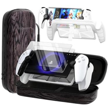 Imagem de QUAGGY 3-in-1 Accessoris Kit Compatible with PlayStation Portal, EVA Carrying Case for PS Portal with Silicone TPU&Hard PC Clear Protective Cover, 2 Pack Screen Protectors