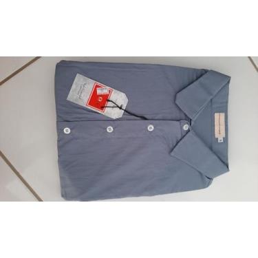 Imagem de Camisa social masculina lisa na cor Cinza tamanho P - Loja LOBO